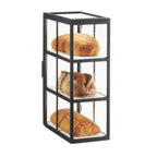 Thumbnail image #2 for Cal-Mil Monterey 22030-13 3-Tier Countertop Bread Display Case, Dual Hinged Door, Acrylic & Steel, 7"W x 13-3/4"D x 20-1/2"H