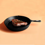 Thumbnail image #2 for G.E.T. Illogical - EGS MFP10-B Melamine Fry Pan Server, 10 in, Round, with 4-1/8 in Handle, Faux Cast Iron Case of 3