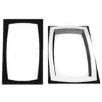 Thumbnail image #1 for G.E.T. Bugambilia T0A23CH . . Single Tile, 20-13/16" x 12-3/4", Cast Aluminum with Resin Coating, Rectangular Opening, Chocolate