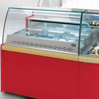 Thumbnail image #1 for Oscartek Classic CLASSIC CCBM1000 Heated Hot Food Display Case, 39.5 in, 3 Wet Bain-Marie Wells, Curved Glass, 1 Shelf