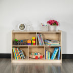Thumbnail image #1 for Flash Furniture Hercules MK-STRG004-GG 5-Section Wooden Classroom Storage Cabinet, 24"H x 36"W x 15"D, Natural