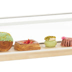 Thumbnail image #1 for Cal-Mil 3648-822-71 Countertop Pastry Display Case, Acrylic & Wood, Straight Front, 20 x 8 x 7.75 in