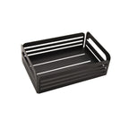 Thumbnail image #1 for G.E.T. Urban Renewal IR-722-MG Rectangular Condiment Stand, Powder-Coated Iron, 1-Tier, Holds 6 Jars, Metal Grey Case of 4