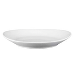 Thumbnail image #1 for Vertex China Contour CO-39 Porcelain Platter, 8-3/4" x 5-3/8", Oblong, Rolled Edge, Bright White Case of 2 Dozen