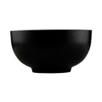 Thumbnail image #2 for G.E.T. Karma - EGS JW542T-ES Round Melamine Bowl, 48 oz, 6-3/4" Diameter x 3-1/2"H, Sand Interior/Ebony Exterior Case of 6