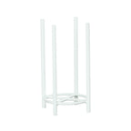 Thumbnail image #2 for Cal-Mil 3716-15 Cup and Lid Holder, 5" Diameter x 8.5"H, White Metal, Holds Up to 5 Fuel Cans