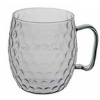 Thumbnail image #1 for Tableware Solutions USA Cosy & Trendy 5657004 Moscow Mule Glass, Black Transparent, Round, Hammered Finish Case of 6