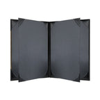 Thumbnail image #2 for Risch WOOD-6V 5.5X8.5 Wood Menu Cover, 5-1/2 x 8-1/2 in, Booklet, 6-View, Bonded Leather Spine and Back Case of 25