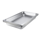 Thumbnail image #1 for Browne USA Foodservice 22112 Perforated Full-Size Steam Table Pan, 2-1/2" Deep, 22 Gauge 304 Stainless Steel