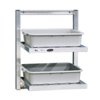 Thumbnail image #1 for New Age Universal 98301 Wall-Mounted 2-Tier Buss Tub Shelf, 12-Inch Shelf Clearance