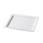 Thumbnail image #1 for G.E.T. Bake & Brew ML-294-W Rectangular Melamine Display Tray, 12" x 9", White Case of 6