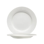Thumbnail image #1 for CAC China Lincoln 101-20 Porcelain Plate, 11-1/4 Inch, Round, Rolled Edge 1 Dozen