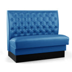 Thumbnail image #1 for JustChair Manufacturing JBS-SBT-42-GR1/COM Single Upholstered Booth, 42"H, Button-Tufted Back with Lumbar Support