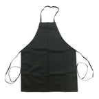 Thumbnail image #1 for Thunder Group CA3226BK Full-Length Bib Chef Apron, 32 x 26 in, 65/35 Poly/Cotton, Black, No Pocket Case of 12