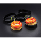 Thumbnail image #2 for Matfer Bourgeat Exoglass 346701 Tart Ring, 2-1/3" Diameter x 9/13" High, One-Piece Composite, Non-Stick