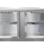 Thumbnail image #2 for Continental Refrigerator SW60NGD-FB 60-Inch Two-Section Worktop Display Refrigerator, Front Breather, Stainless Steel Flat Top