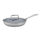 Thumbnail image #2 for Zwilling J.A. Henckels Clad CFX 1017254 9-1/2-Inch Ceramic Nonstick Fry Pan with Lid, Induction-Ready, Riveted Handle