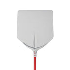 Thumbnail image #1 for AMPTO 752/33 Square Anodized Aluminum Pizza Peel, 13 x 13 Inches, 47.24-Inch Red Handle