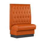 Thumbnail image #1 for ATSMFG ATS AT&S-ASD-W48-BT GR5/COM Single Upholstered Restaurant Booth, 30"W x 48"H, Button-Tufted Back, Removable Spring Seat