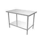 Thumbnail image #1 for ATSMFG MET MET-WTH-3048 ATS MFG Stainless Steel Work Table, 48"W x 30"D x 35"H, 16-Gauge 304 Stainless Top, Open Undershelf