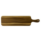 Thumbnail image #2 for Cardinal Acacia Wood by Dudson FN283 Rectangular Acacia Wood Serving Board with Handle, 21.5" x 5.5" Case of 4