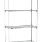 Thumbnail image #1 for Metro Super Erecta SA-3648C-86-S4 Super Adjustable Wire Stationary Starter Shelving Unit, 48"W x 36"D x 86"H, 800 lb. capacity per shelf, 2000 lb.