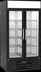 Thumbnail image #6 for Beverage-Air MarketMax Two-Section Reach-In Glass Door Merchandiser Refrigerator, 35.08 Cu. Ft., Black, Hinged Double Glass Doors