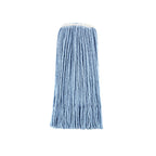 Thumbnail image #1 for CAC China MHD1-24BL Wet Mop Head, 24 oz, Cut End, 1-1/4" Band, Cotton-Polyester, Blue Case of 20