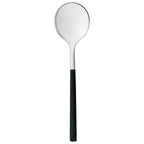 Thumbnail image #1 for Reserve by Libbey - High Rise 934 016 Bouillon Spoon, 6-3/8", Black PVD-Coated Handle, 18/10 Stainless Steel