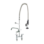 Thumbnail image #1 for Component Hardware Encore KL66-1000-AF4 Deck-Mount Pre-Rinse Assembly with 12-Inch Add-On Faucet, 6-Inch Centers, Lever Handles