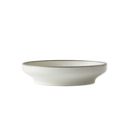 Thumbnail image #1 for 1880 Hospitality Moira MO2702026DW 10-1/4" Round Deep-Rim Stoneware Plate, Dusted White 1 Dozen