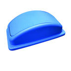 Thumbnail image #1 for Thunder Group PLTC023RL 23 Gallon Blue Plastic Recycling Container Lid, Rectangular Swing Door, Snap-On Case of 10