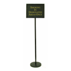 Thumbnail image #1 for AARCO Products TY-2BK Director Sign Stand, 54"H, Black Finish, Includes 12 Signs