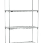 Thumbnail image #1 for Metro Super Erecta SA-2124C-86-S4 Super Adjustable Wire Stationary Starter Shelving Unit, 24"W x 21"D x 86"H, 800 lb. capacity per shelf, 2000 lb.