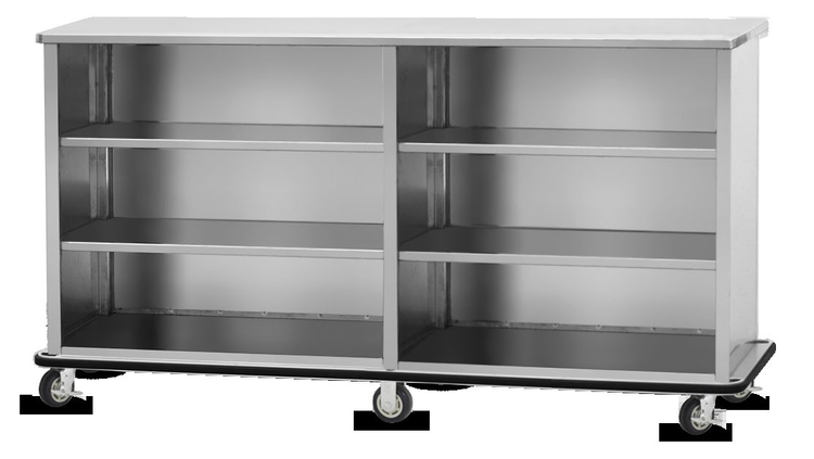 Product image #5 for Weather-All Stainless Steel Portable Back Bar, 3-Sided Enclosed, 8-Foot