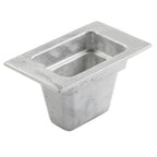 Thumbnail image #1 for TableCraft Products CW362N Cast Aluminum Food Pan, 1/9 Size, 1/2 qt., 4" Deep, Natural Finish