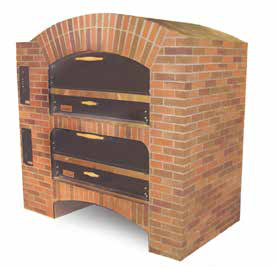 Product image #5 for Marsal MB-866 Stacked Double-Deck Gas Brick-Lined Pizza Oven