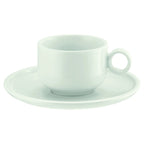 Thumbnail image #1 for Libbey Schonwald, Shiro 9256920 Porcelain Round Saucer, 6-1/2-inch Diameter