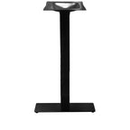 Thumbnail image #1 for Oak Street B421SQUARE-BAR Bar Height Square Steel Table Base, 3" x 3" Column, Matte Black Finish