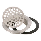 Thumbnail image #1 for AllPoints Foodservice Parts & Supplies 261831 Flat Sink Strainer with Flange, 3" Opening, 4-1/8" OD
