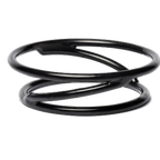 Thumbnail image #1 for G.E.T. SSDR2-RC . . Round Reversible Display Stand, 6" or 7" Diameter x 2"H, Rubber-Coated Steel, Black Case of 3