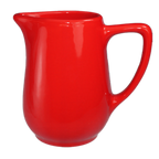 Thumbnail image #1 for International Tableware Cancun CA-60-CR Ceramic Creamer, 13 oz, with Handle, Crimson Red Case of 3 Dozen