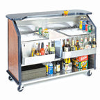 Thumbnail image #1 for Lakeside Manufacturing 76887 Portable Bar, 63-7/8"W x 27-1/2"D x 46-1/2"H, Waterproof Top, Ice Bin, Two 7-Bottle Speed Rails