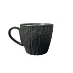 Thumbnail image #1 for Vertex China Orbit OR-17 10 oz Matte Black Porcelain Coffee Cup with Handle Case of 3 Dozen