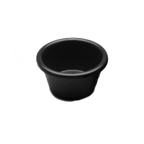 Thumbnail image #1 for G.E.T. Must Haves - EGS R25SM-B Round Black Melamine Ramekin, 2-1/2 oz Case of 6