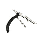 Thumbnail image #1 for Browne USA Foodservice 574075 Waiter's Corkscrew, 4-1/2"L, Double-Hinged, Stainless Steel Blade, Black Handle