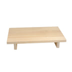 Thumbnail image #1 for Korin Inc NR-577 Wooden Rectangular Geta Sushi Plate, 2-Footed, 14-1/4 x 9-1/2 x 2-1/4 in