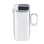Thumbnail image #1 for Eastern Tabletop Java 7440 Square Water Pitcher, 64 oz, with Ice Guard, 18/10 Stainless Steel