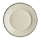 Thumbnail image #1 for Steelite International Homer, Styleline Black HL540847 Round China Plate, 5-1/2", Black, Scalloped Edge Case of 3 Dozen