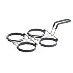 Thumbnail image #1 for TableCraft Products 1240 Egg Ring Frame with 4 Nonstick 4-Inch Rings and Cool-Touch Handle Case of 2